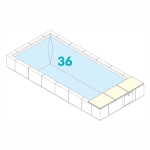 DIVINA SKIMMER 36 - Velikost 330 x 710 cm