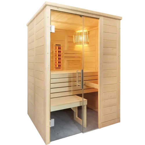 HARVIA AUSTRIA interiérová kombinovaná sauna ALASKA MINI INFRA+