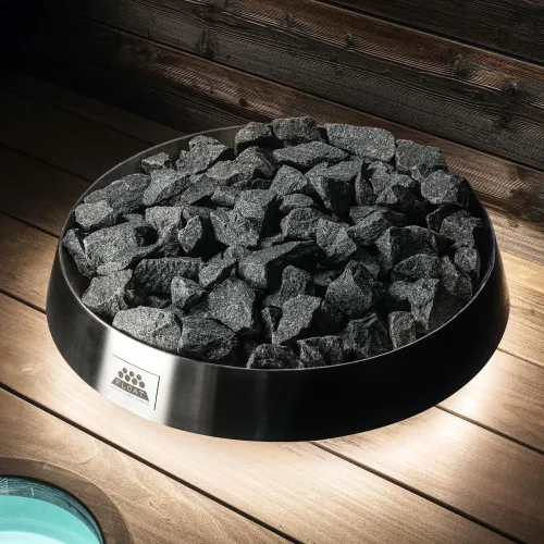 IKI FLOAT – 13,8 KW – vysoce kvalitní finské saunové elektrické topidlo s futuristickým tvarem a podsvícením