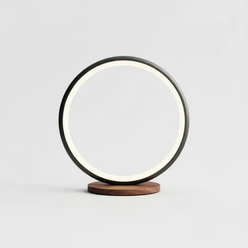 LED stolní lampa kruh