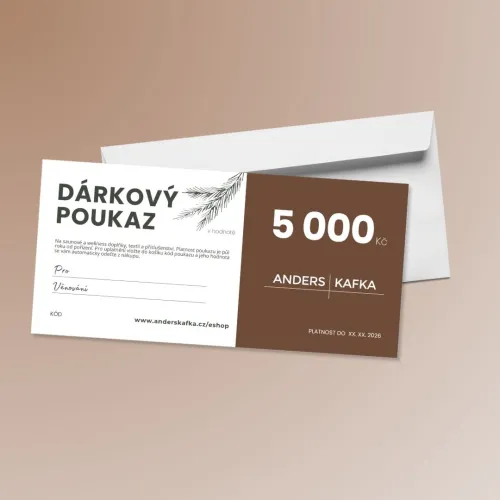 ANDERS&KAFKA Dárkový poukaz v hodnotě 5000 Kč