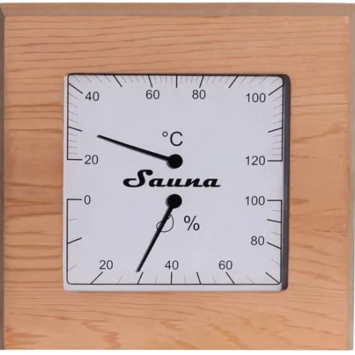SAWO dřevěná stanice z cedru pro měření klimatu v sauně