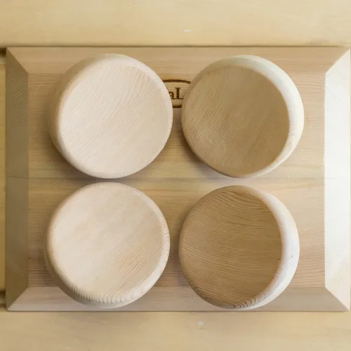 HALU obdelníkový ergonomický podhlavník do sauny z cedru