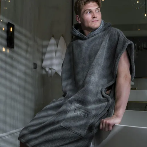 LUIN LIVING luxusní poncho osuška, granitově šedá