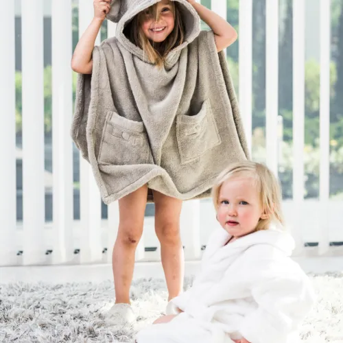 LUIN LIVING dětská poncho osuška, písková