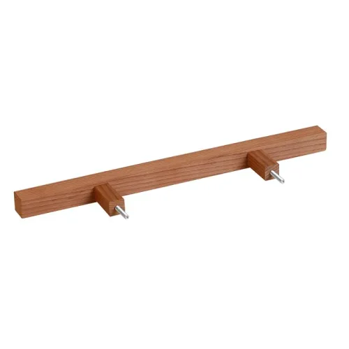 ELIGA designové dveřní madlo čtvercové 25×25 mm vyrobené z tmavě hnědého thermo woodu