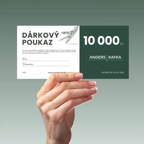 ANDERS&KAFKA Dárkový poukaz v hodnotě 10 000 Kč