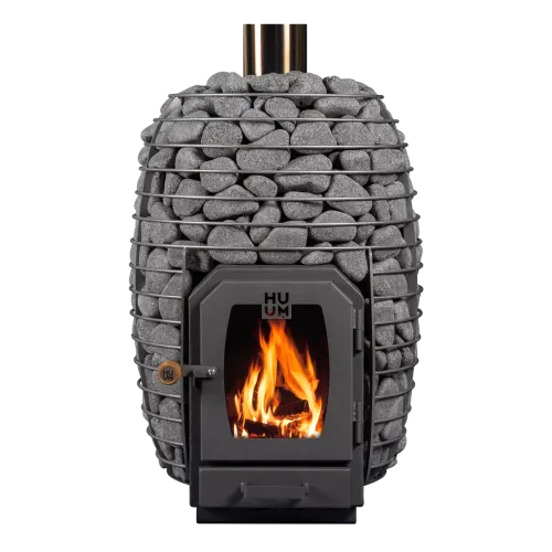 HUUM hive wood – 13kw a 17kw – elegantní saunové kamna na dřevo i s možností přikládání z jiné místnosti