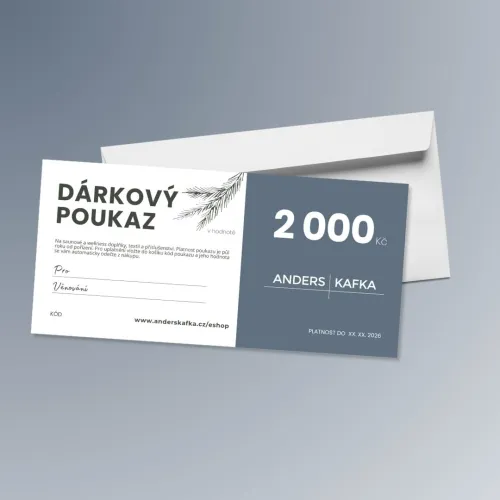 ANDERS&KAFKA Dárkový poukaz v hodnotě 2000 Kč